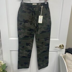 L.T.J Camo Drawstring Waist Straight Leg Pants